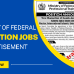 Ministry of Federal Education Jobs 2022  Latest Advertisement